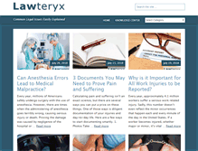 Tablet Screenshot of lawteryx.com